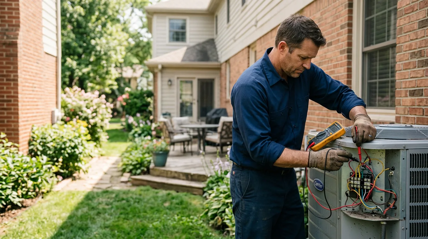 HVAC technician working near Solway, MN